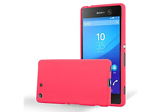 carcasa de móvil Funda flexible para móvil - Carcasa de TPU Silicona ultrafina;CADORABO, Sony, Xperia M5, frost rojo
