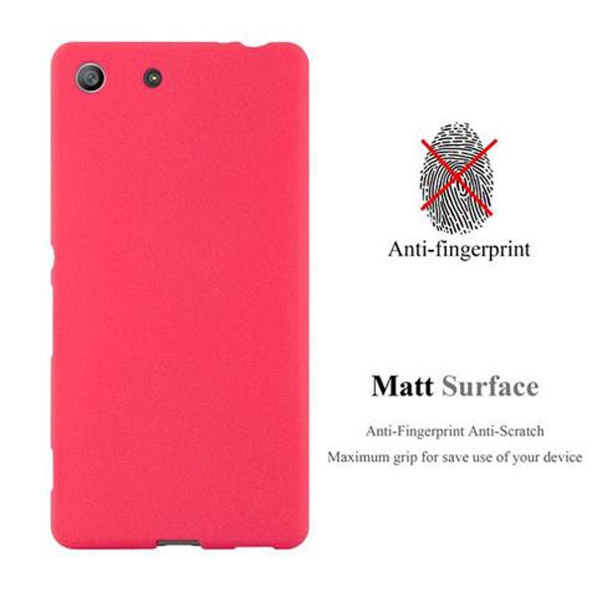 FROST Frosted TPU M5, Schutzhülle, Backcover, Sony, CADORABO ROT Xperia