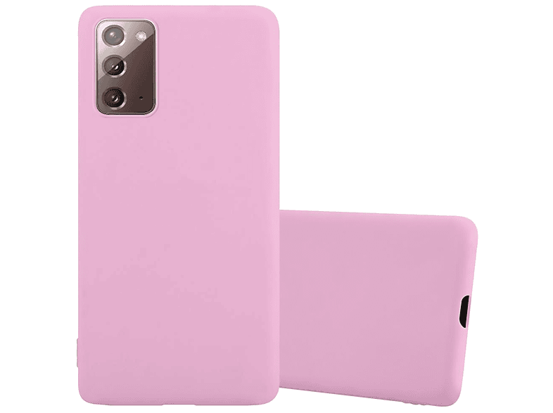 Backcover, NOTE Samsung, CADORABO Hülle ROSA 20, im TPU Galaxy Candy Style, CANDY