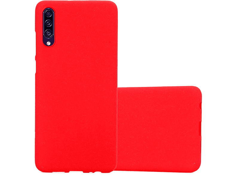 CADORABO Schutzhülle, Samsung, 4G / A50 Galaxy A50s / TPU A30s, Backcover, ROT FROST Frosted