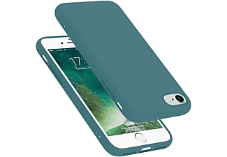 carcasa de móvil  - Funda flexible para móvil - Carcasa de TPU Silicona ultrafina CADORABO, Apple, iPhone 7 / 7S / 8 / SE 2020, liquid verde