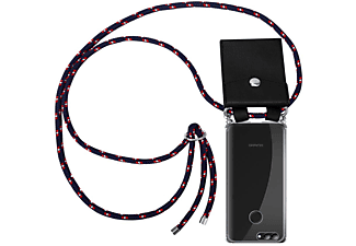 carcasa de móvil  - Funda flexible para móvil - Carcasa de TPU Silicona ultrafina CADORABO, Huawei, NOVA 2, azul rojo blanco punto