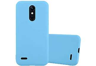 carcasa de móvil  - Funda flexible para móvil - Carcasa de TPU Silicona ultrafina CADORABO, LG, K11 2018 / K11 PLUS, candy azul