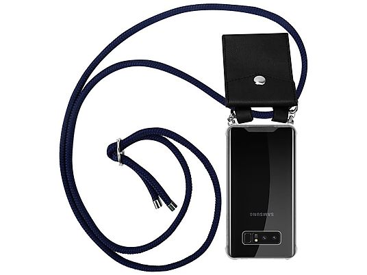 carcasa de móvil - CADORABO Funda flexible para móvil - Carcasa de TPU Silicona ultrafina, Compatible con Samsung Galaxy NOTE 8, rojo azul blanco