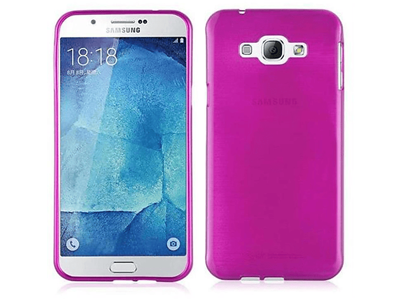 CADORABO TPU Brushed Hülle, Backcover, Samsung, Galaxy A8 2015, PINK