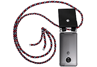 carcasa de móvil  - Funda flexible para móvil - Carcasa de TPU Silicona ultrafina CADORABO, Motorola, MOTO G5, rojo azul blanco