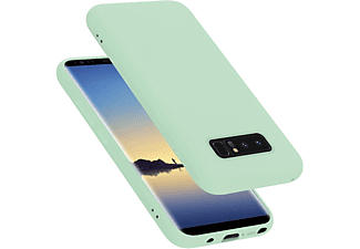 carcasa de móvil  - Funda flexible para móvil - Carcasa de TPU Silicona ultrafina CADORABO, Samsung, Galaxy NOTE 8, liquid verde claro
