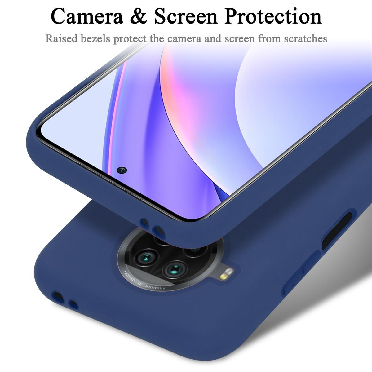 Blaue Handyhülle mit Telefon. Text oben: 'Camera & Screen Protection'.