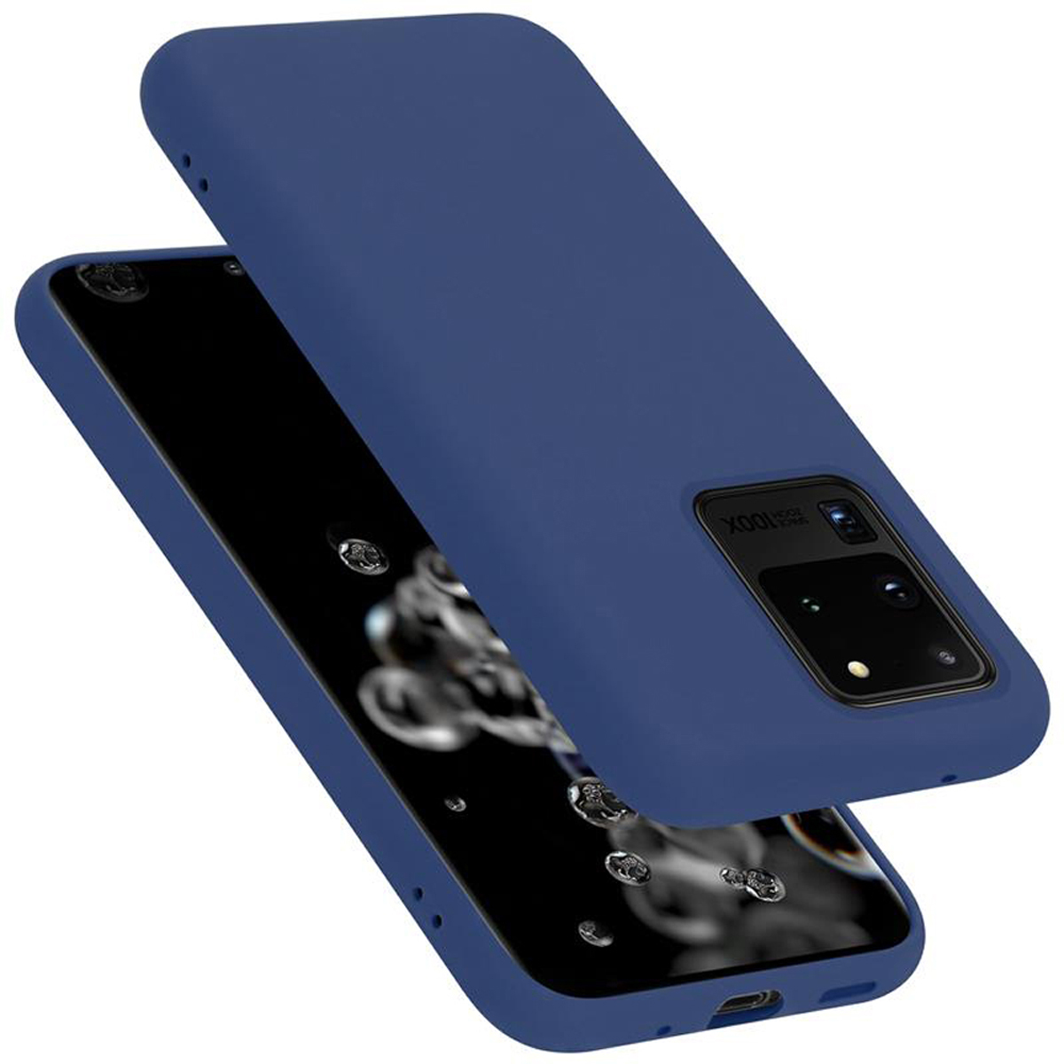 LIQUID Case Silicone BLAU ULTRA, Liquid CADORABO im Backcover, Style, Hülle Galaxy Samsung, S20