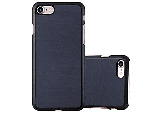 carcasa de móvil Funda rígida para móvil de plástico duro – Carcasa Hard Cover protección;CADORABO, Apple, iPhone 7 / 7S / 8 / SE 2020, woody azul