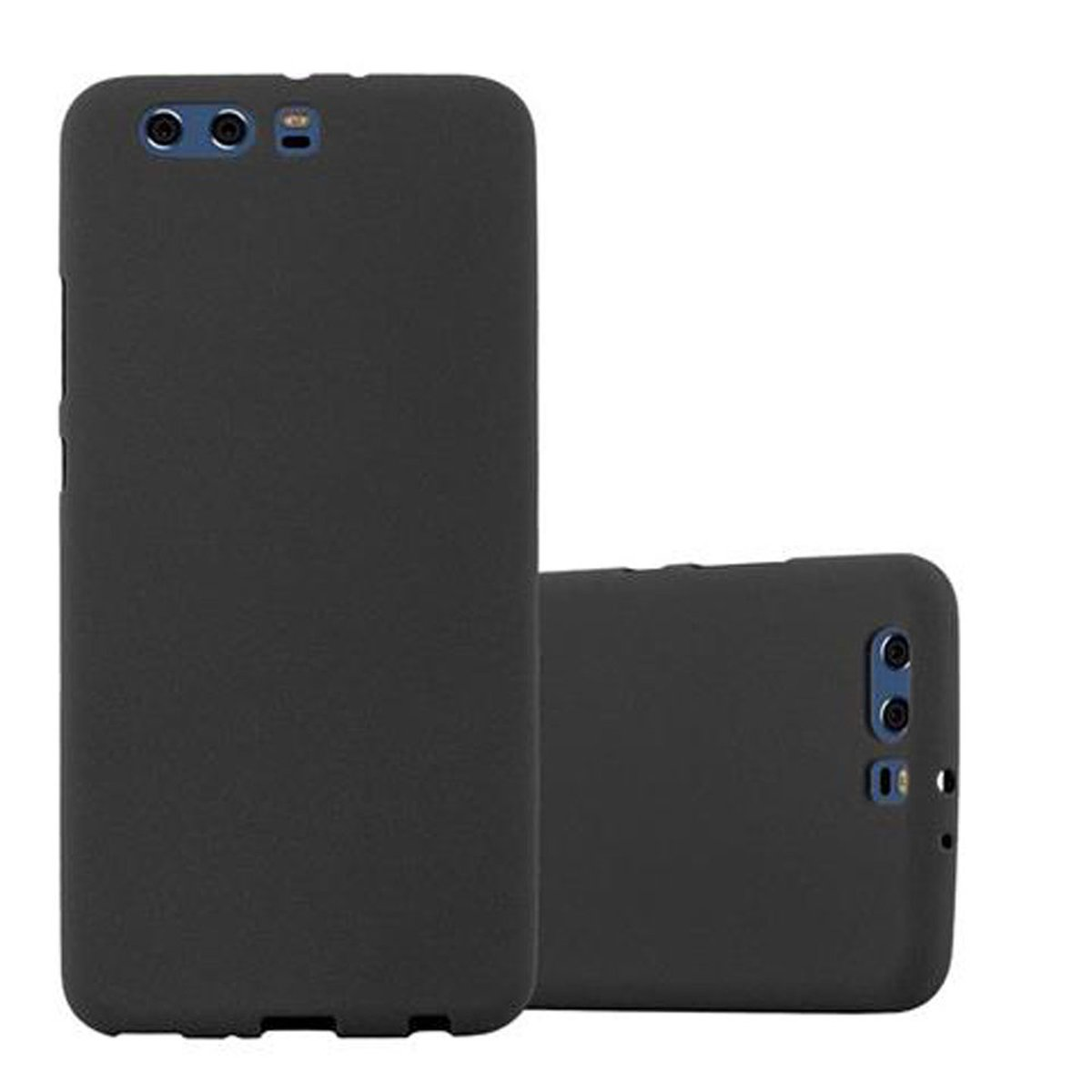 CADORABO TPU Frosted FROST PLUS, P10 Huawei, Schutzhülle, SCHWARZ Backcover