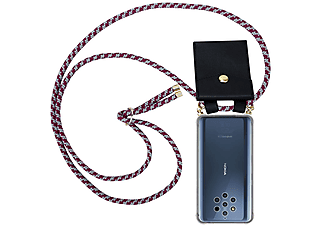 carcasa de móvil  - Funda flexible para móvil - Carcasa de TPU Silicona ultrafina CADORABO, Nokia, 10, rojo blanco
