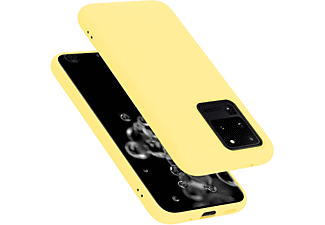 carcasa de móvil  - Funda flexible para móvil - Carcasa de TPU Silicona ultrafina CADORABO, Samsung, Galaxy S20 ULTRA, liquid amarillo
