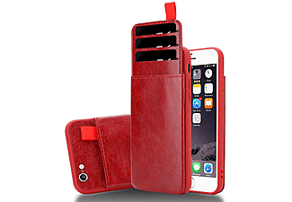 carcasa de móvil  - Funda flexible para móvil - Carcasa de TPU Silicona ultrafina CADORABO, Apple, iPhone 6 PLUS / iPhone 6S PLUS, rojo guinda