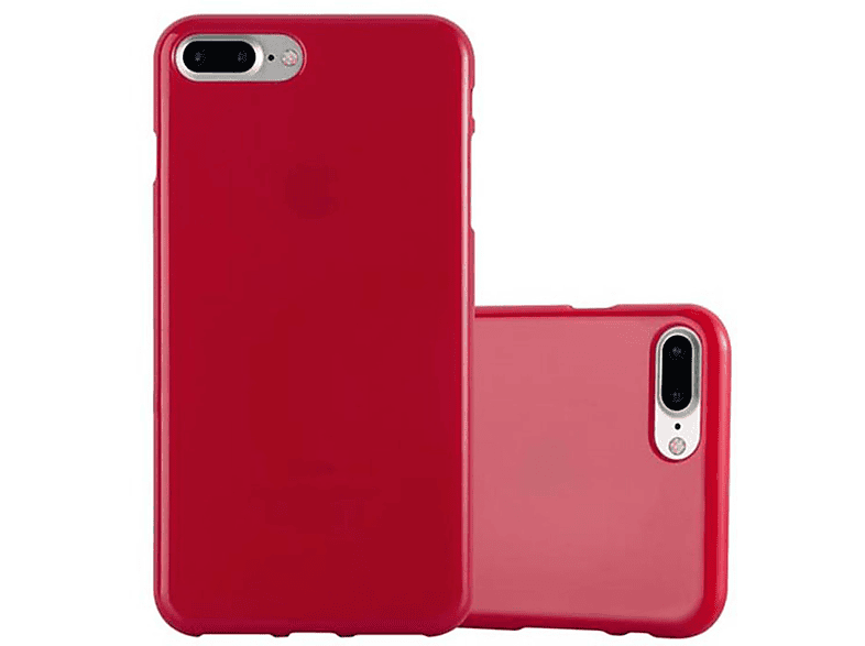 CADORABO TPU Backcover, JELLY 8 PLUS Apple, / / iPhone Handyhülle, Jelly PLUS, PLUS ROT 7 7S