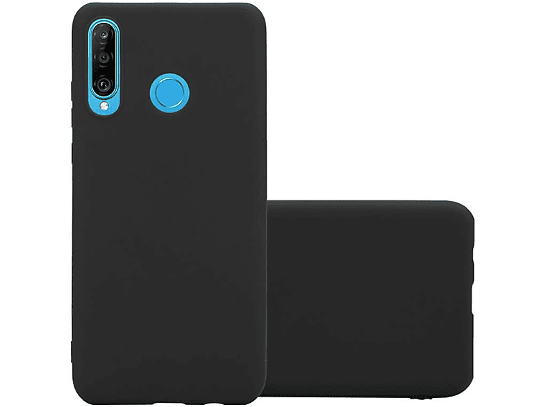 CADORABO Hülle Huawei, Style, LITE, im SCHWARZ P30 CANDY Candy Backcover, TPU