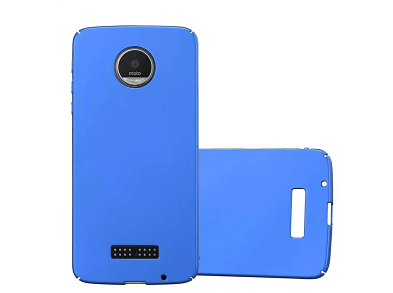 Style, Backcover, im Metall Case METALL Hülle Matt BLAU Motorola, CADORABO Z, Hard MOTO