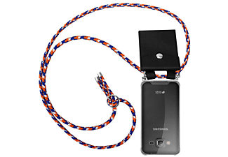 carcasa de móvil Funda flexible para móvil - Carcasa de TPU Silicona ultrafina;CADORABO, Samsung, Galaxy J3 / J3 DUOS 2016, naranja azul blanco