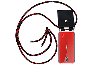 carcasa de móvil Funda flexible para móvil - Carcasa de TPU Silicona ultrafina;CADORABO, Nokia, 1 2017, negro rojo
