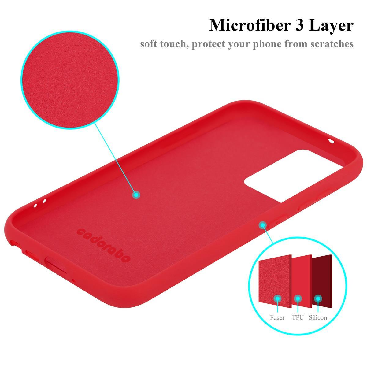 Galaxy Silicone LIQUID CADORABO ROT Case Hülle ULTRA, Backcover, Samsung, Liquid im Style, 20 NOTE