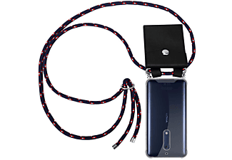 carcasa de móvil Funda flexible para móvil - Carcasa de TPU Silicona ultrafina;CADORABO, Nokia, 5 2017, azul rojo blanco punto