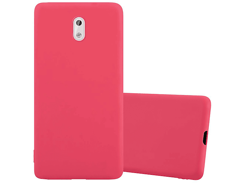CADORABO Hülle im TPU Candy Style, 3 ROT CANDY Backcover, 2017, Nokia