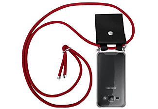 carcasa de móvil Funda flexible para móvil - Carcasa de TPU Silicona ultrafina;CADORABO, Samsung, Galaxy J1 2015, rojo amarillo blanco