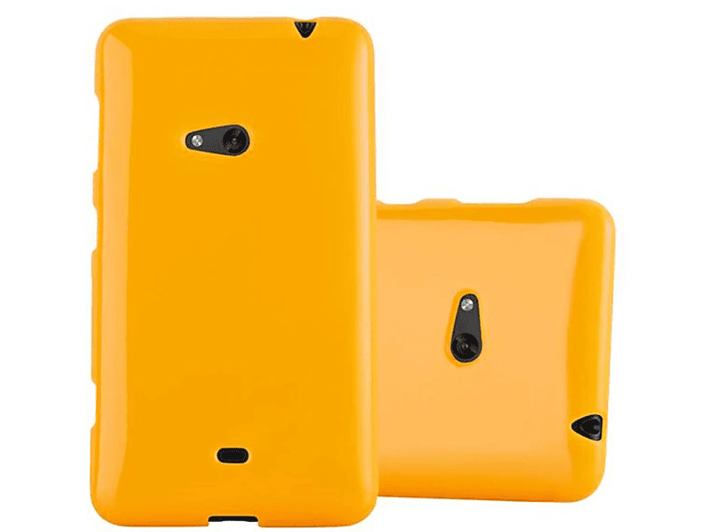 625, Backcover, Jelly Nokia, CADORABO Lumia GELB TPU JELLY Handyhülle,