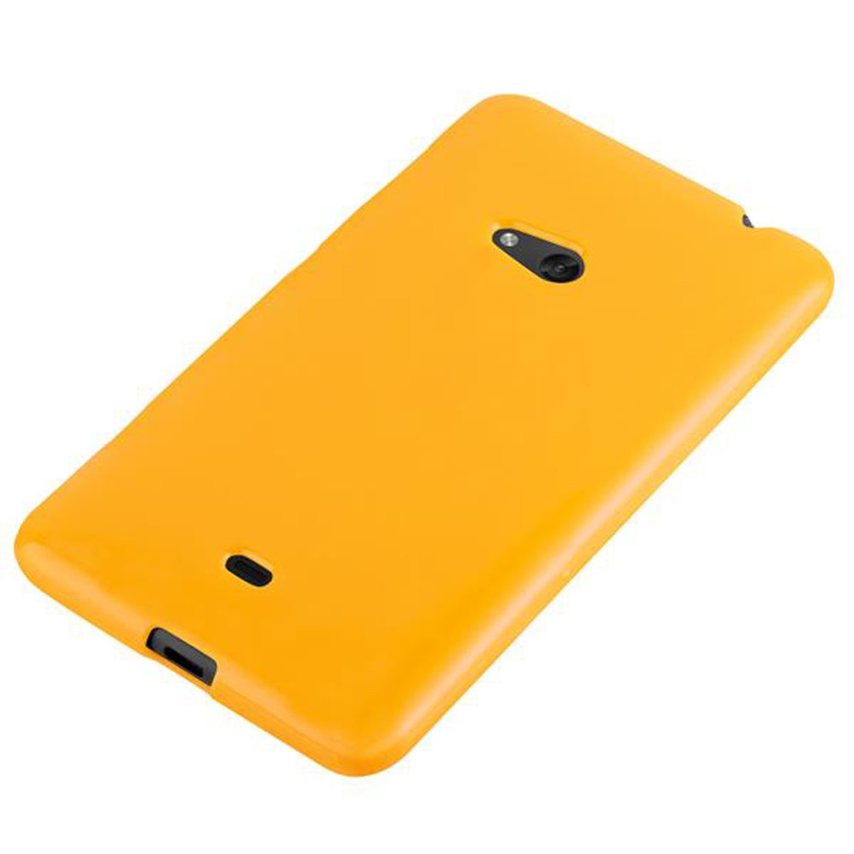 CADORABO TPU Jelly Handyhülle, JELLY GELB Nokia, Lumia 625, Backcover