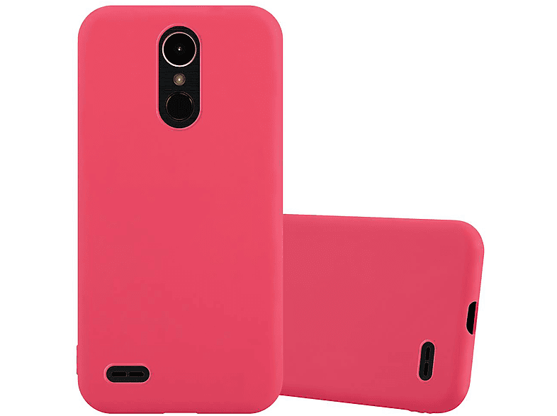 CADORABO Hülle im TPU Candy Style, Backcover, LG, K10 2017, CANDY ROT