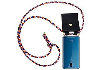 carcasa de móvil Funda flexible para móvil - Carcasa de TPU Silicona ultrafina;CADORABO, LG, K40, naranja azul blanco