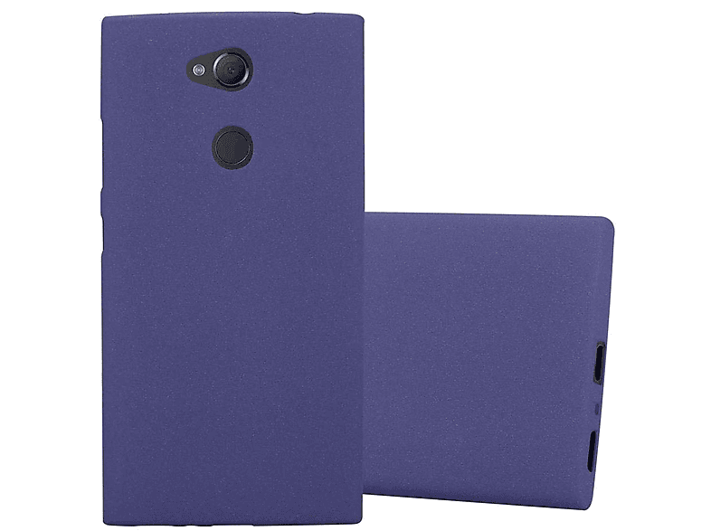 CADORABO TPU Frosted Schutzhülle, Backcover, Sony, Xperia L2, FROST DUNKEL BLAU