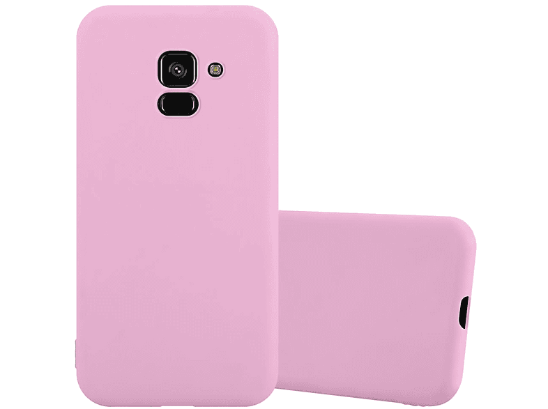 CADORABO Hülle im TPU Candy Style, Backcover, Samsung, Galaxy A8 PLUS 2018, CANDY ROSA