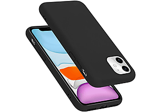 carcasa de móvil  - Funda flexible para móvil - Carcasa de TPU Silicona ultrafina CADORABO, Apple, iPhone 11 6.1, liquid negro