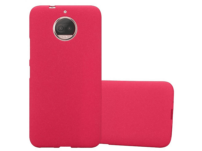 CADORABO TPU Frosted Motorola, G5S MOTO ROT PLUS, Backcover, FROST Schutzhülle