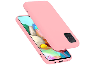 carcasa de móvil  - Funda flexible para móvil - Carcasa de TPU Silicona ultrafina CADORABO, Samsung, Galaxy A51, liquid rosa