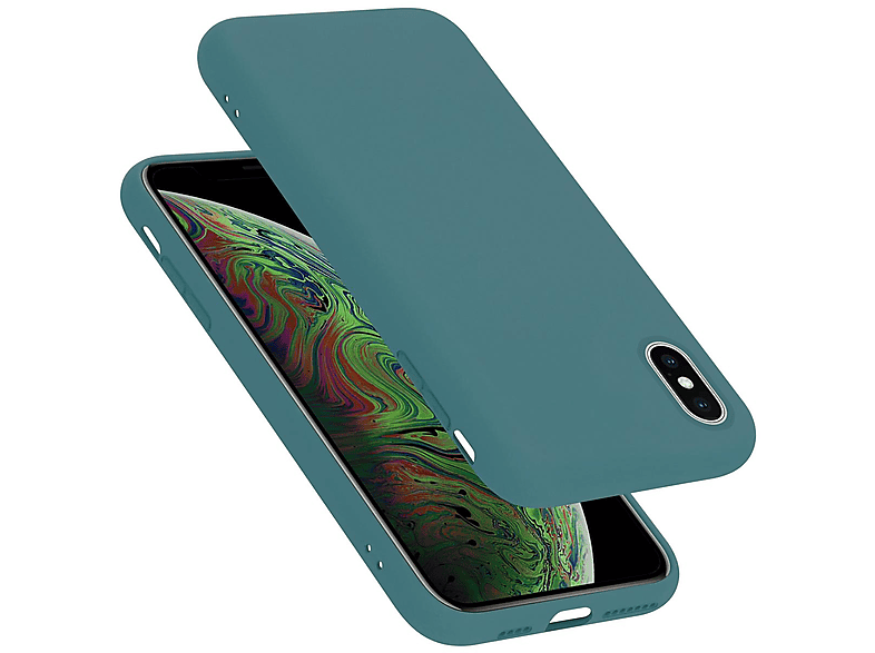 Case Silicone Hülle Apple, iPhone GRÜN MAX, Backcover, XS Style, LIQUID CADORABO im Liquid