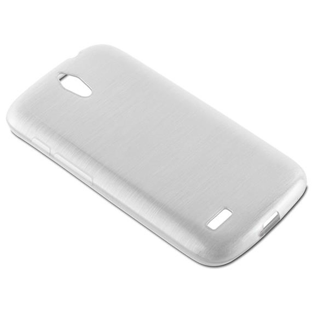 CADORABO TPU Brushed Hülle, Huawei, G610, SILBER ASCEND Backcover
