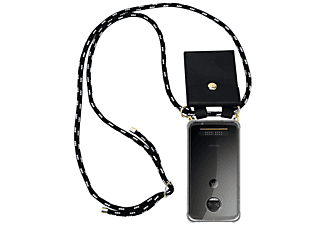 CADORABO TPU Handy Kette GOLD, Backcover, Motorola, MOTO Z2, SCHWARZ SILBER