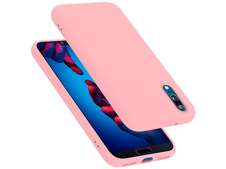 CADORABO Custodia in silicone TPU cover flessibile Candy Style CUSTODIA per P20 LITE 2018 / NOVA 3E, Azzurro Scuro