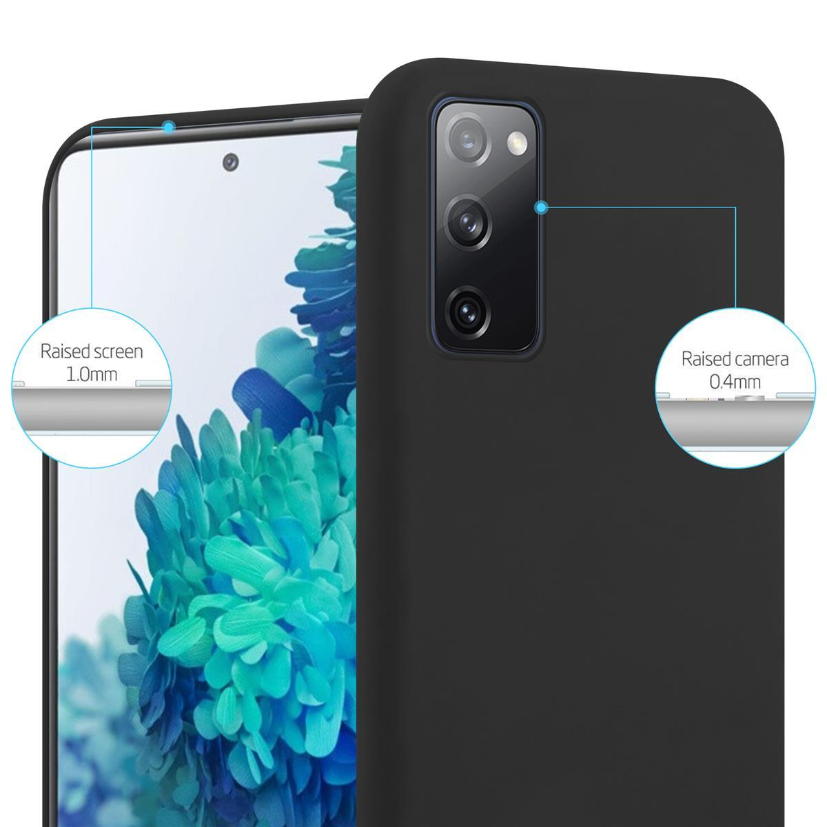 Telefono con custodia nera. Sono contrassegnati i bordi rialzati della fotocamera e dello schermo.
