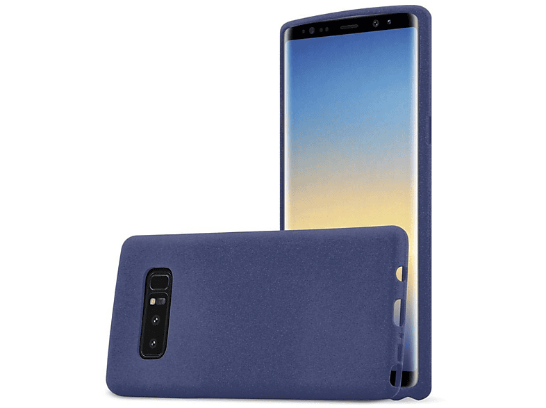 CADORABO TPU Frosted Schutzhülle, Backcover, Samsung, Galaxy NOTE 8, FROST DUNKEL BLAU | Backcover
