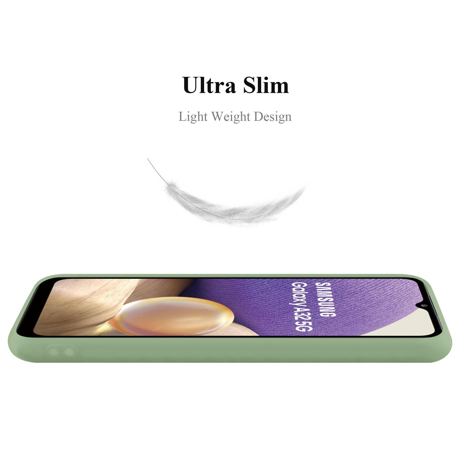 Custodia verde per telefono con telefono all'interno, con le parole 'Ultra Slim' e una piuma bianca sopra.