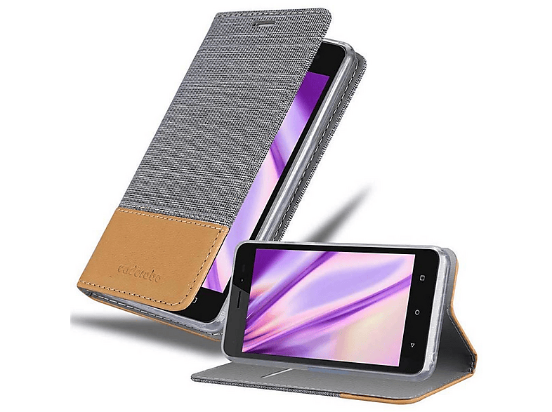 Cadorabo Custodia Compatibile Con Wiko Sunny 3 Mini In Bruno Caffè