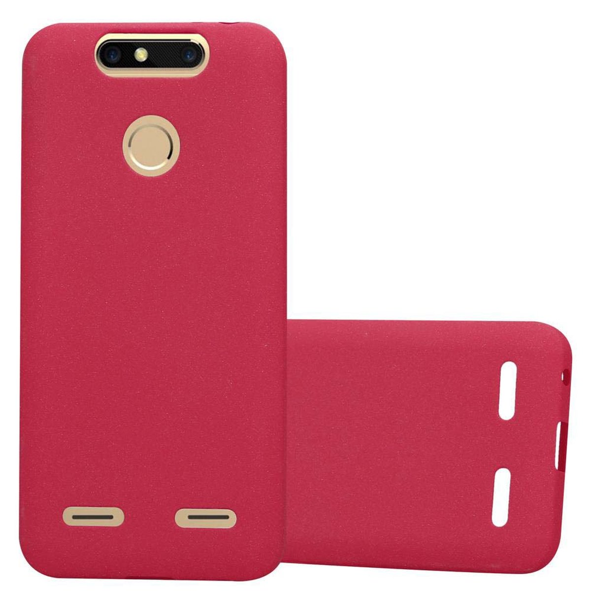 CADORABO TPU V8 MINI, Schutzhülle, Blade Backcover, ZTE, ROT FROST Frosted