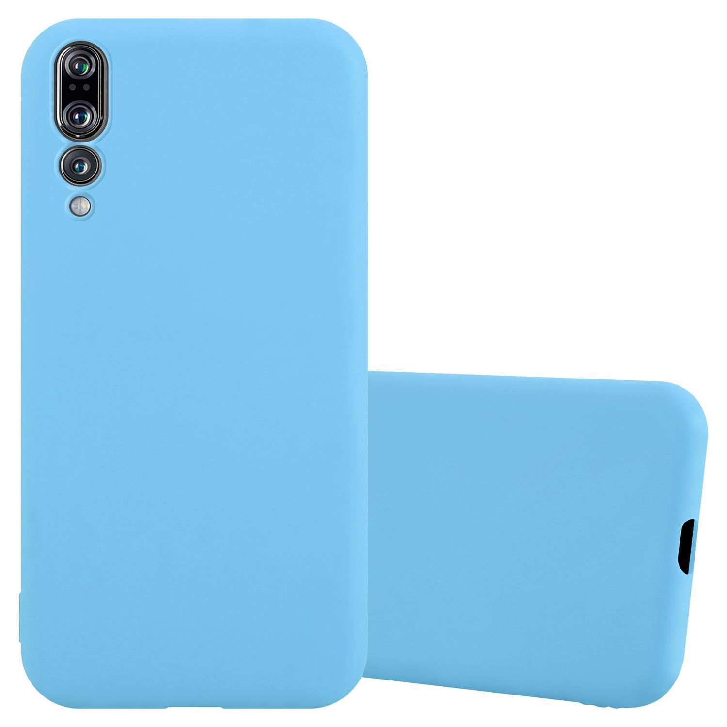 P20 Style, CADORABO / Hülle PLUS, Huawei, Backcover, im P20 PRO TPU CANDY BLAU Candy