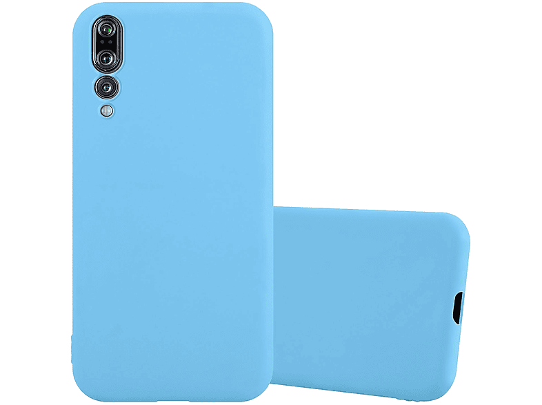 CADORABO Hülle im TPU Candy P20 Style, CANDY PLUS, Huawei, BLAU Backcover, PRO / P20