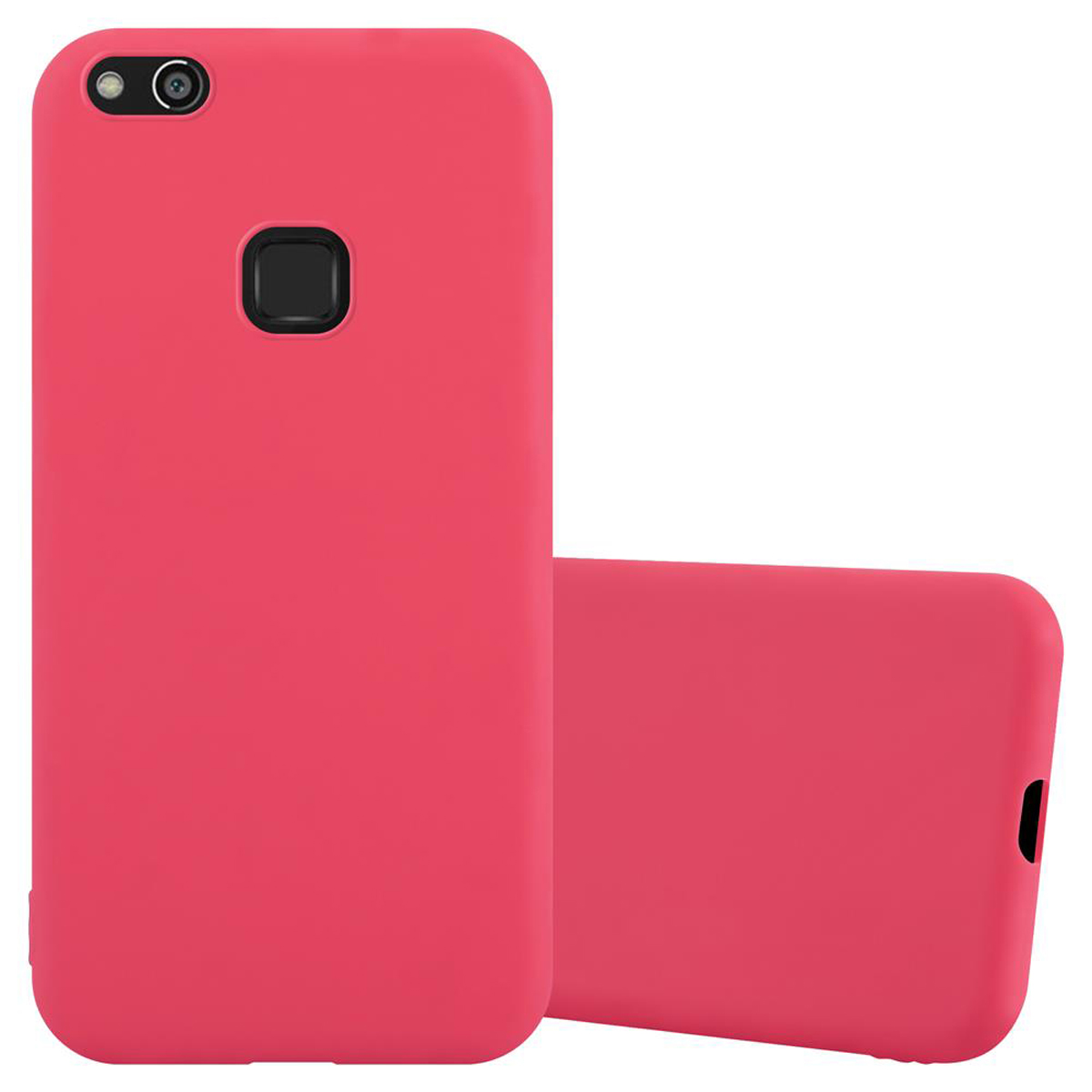 im Backcover, Candy ROT Huawei, Hülle CANDY TPU CADORABO P10 Style, LITE,