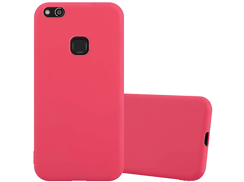 CADORABO Hülle im TPU Candy Style, Backcover, Huawei, P10 LITE, CANDY ROT