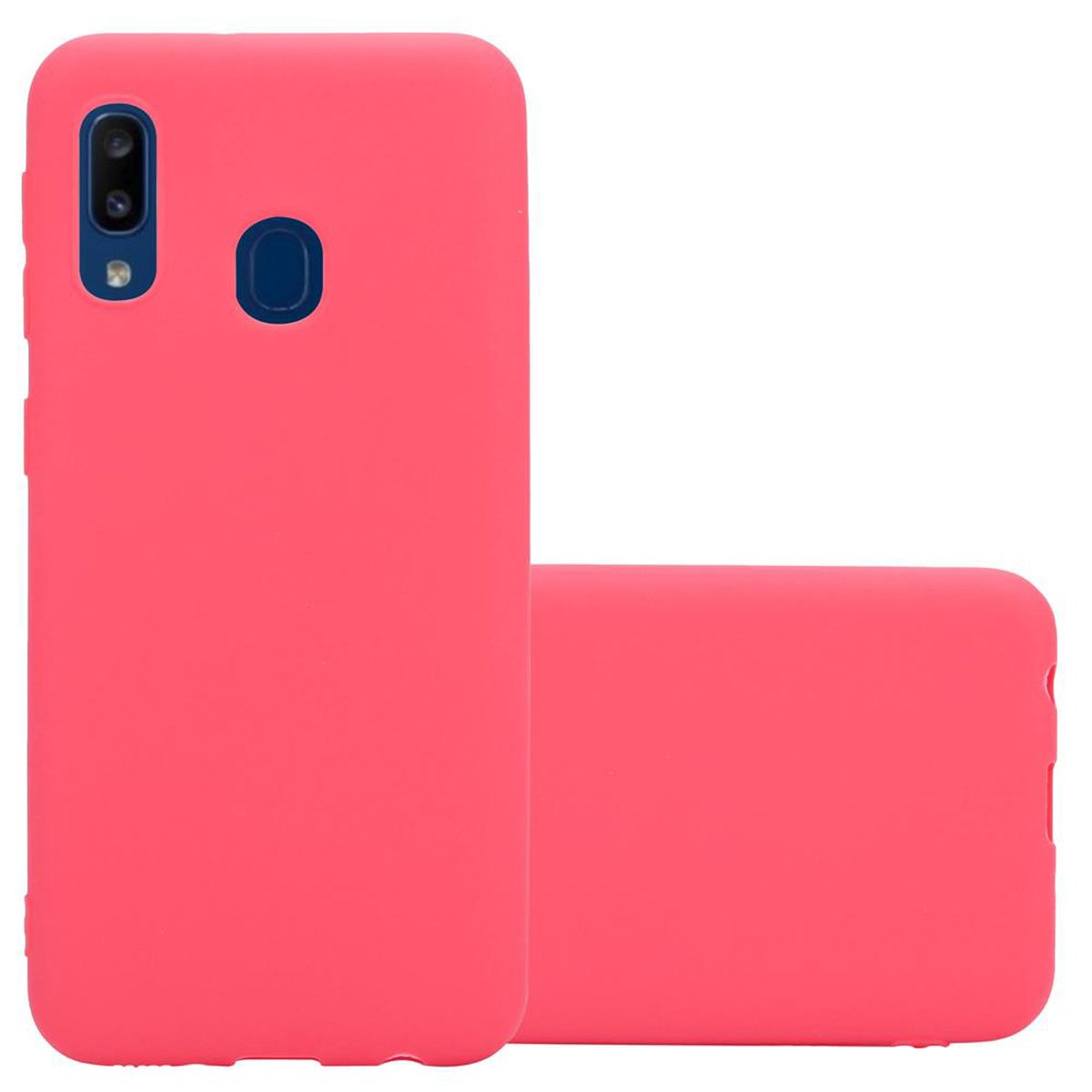 CADORABO Hülle Samsung, / Backcover, ROT im CANDY TPU Candy A10e Style, Galaxy A20e